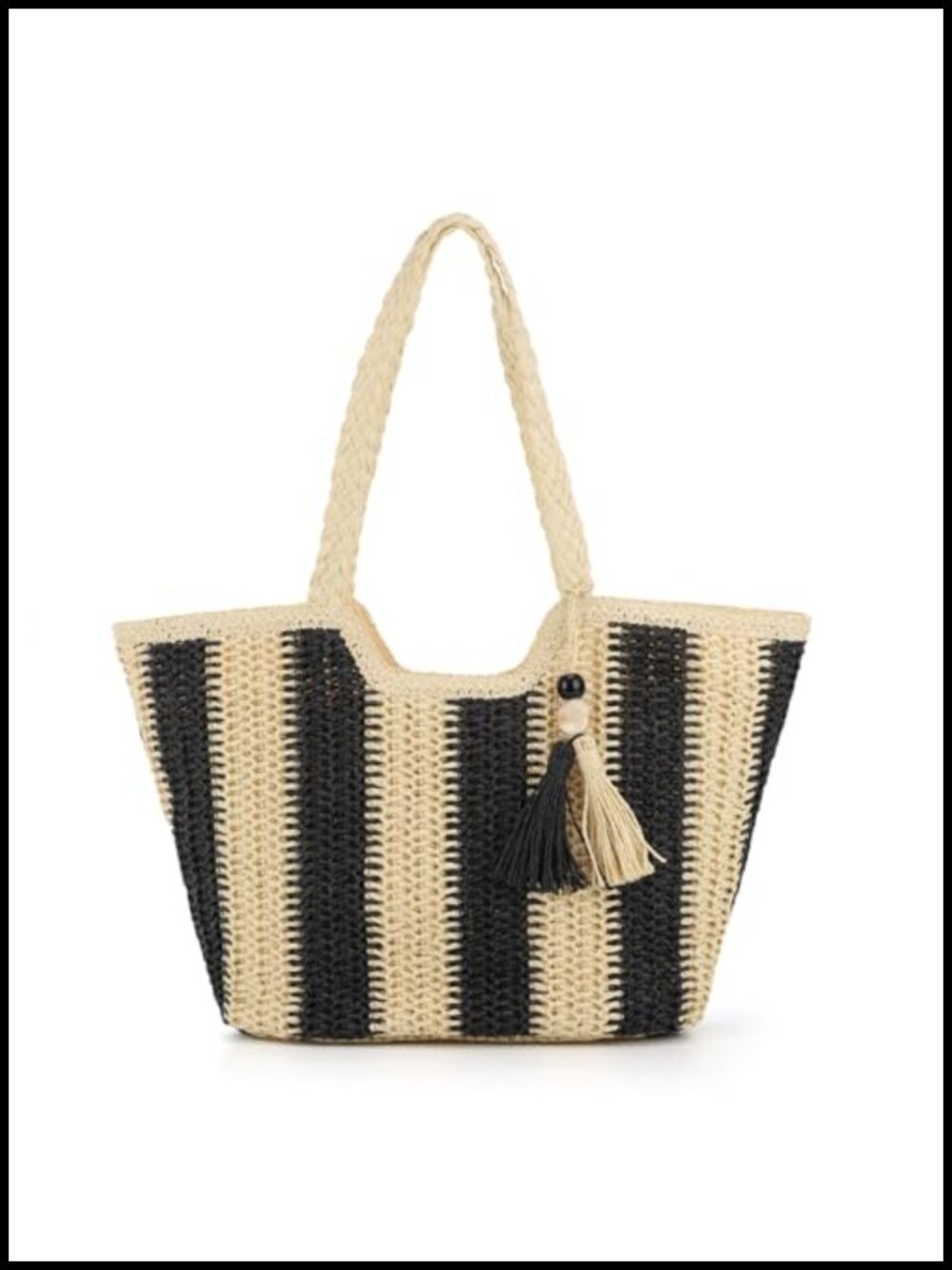 Handwoven Straw Hobo Beach Tote Bag Large Summer Shoulder Bag